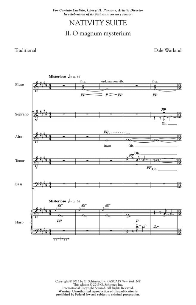 Nativity Suite: No. 2 Magnum Mysterium